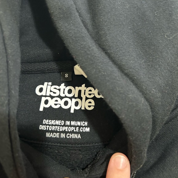 Distorted People cropped sweater and leather joggers - Picture 2 of 3